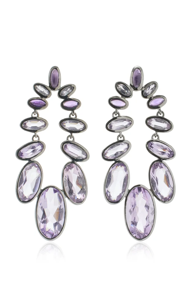 Nakard Cascade Sterling Silver Zircon Earrings