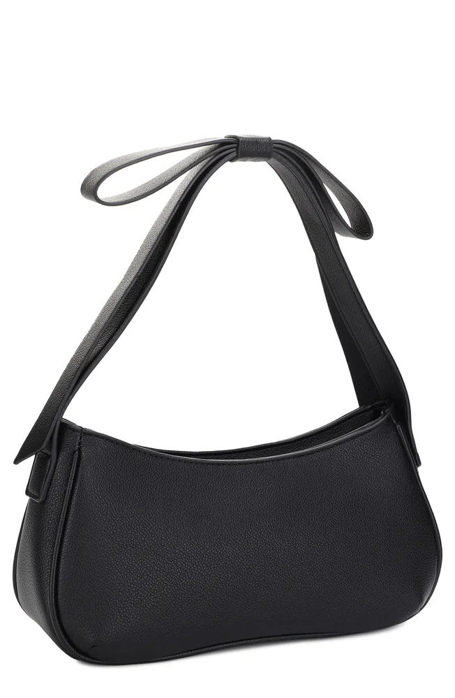Marissa Bow Vegan Leather Shoulder Bag