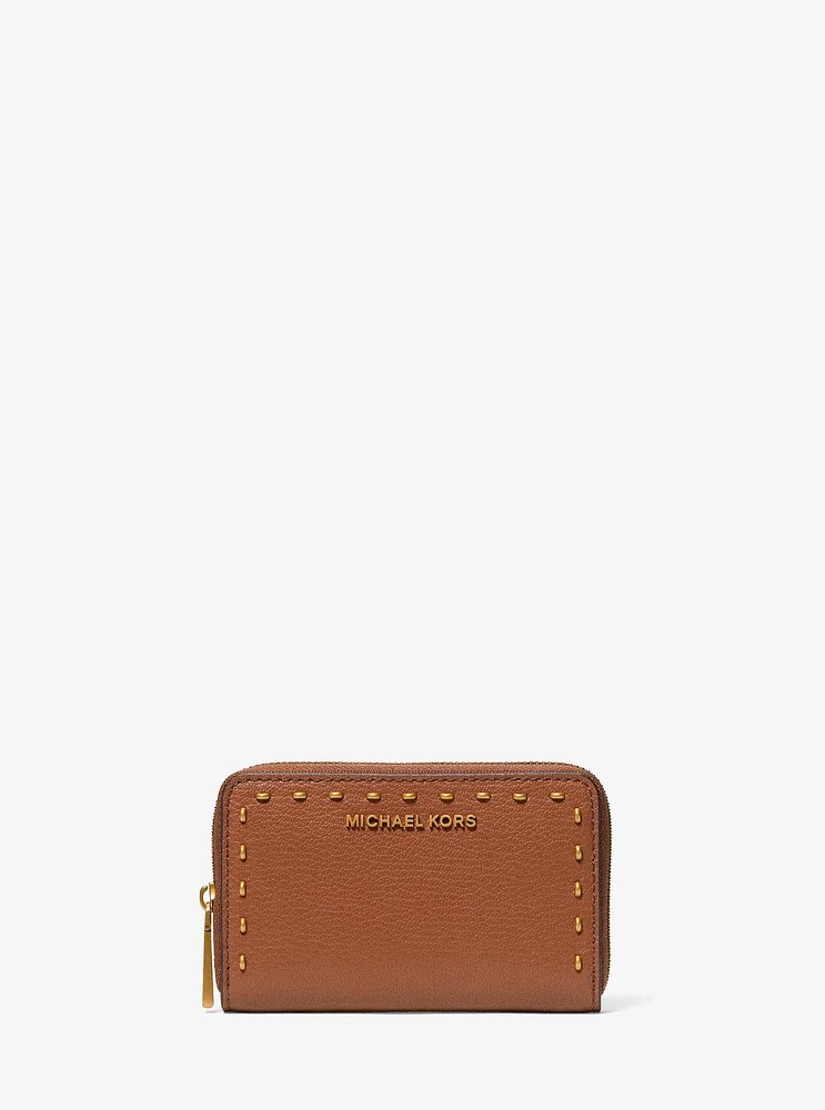 Small Studded Leather Wallet
