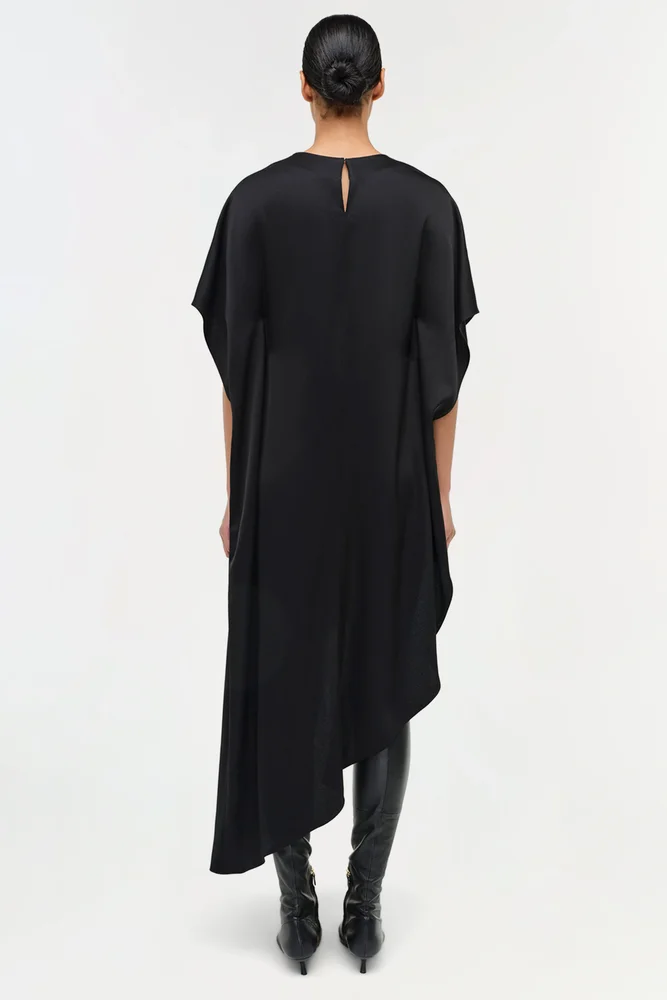 Sadia Satin Mini Cape Dress