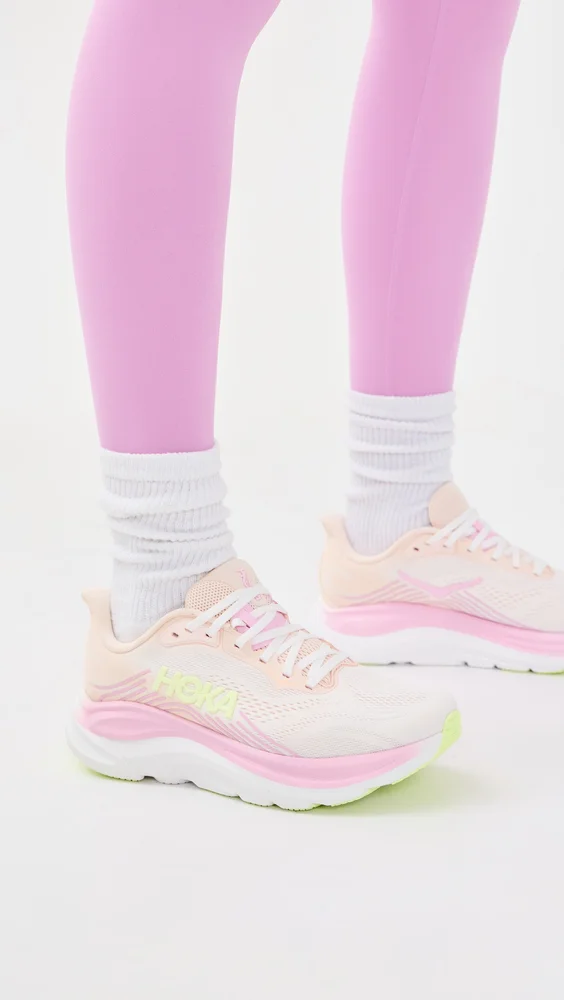 Clifton 11 Sneakers in Tangerine Glow and White