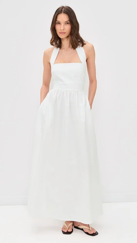 Poplin Halter Tie Dress