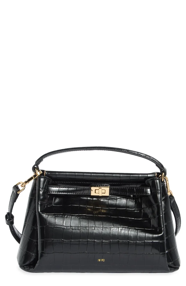 Carmen Faux Leather Top Handle Bag