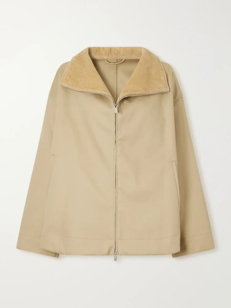 Zipped Country waxed-cotton jacket