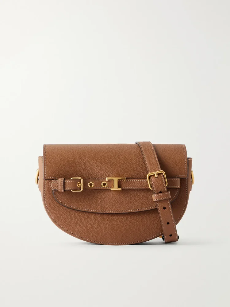 Tracollina leather shoulder bag
