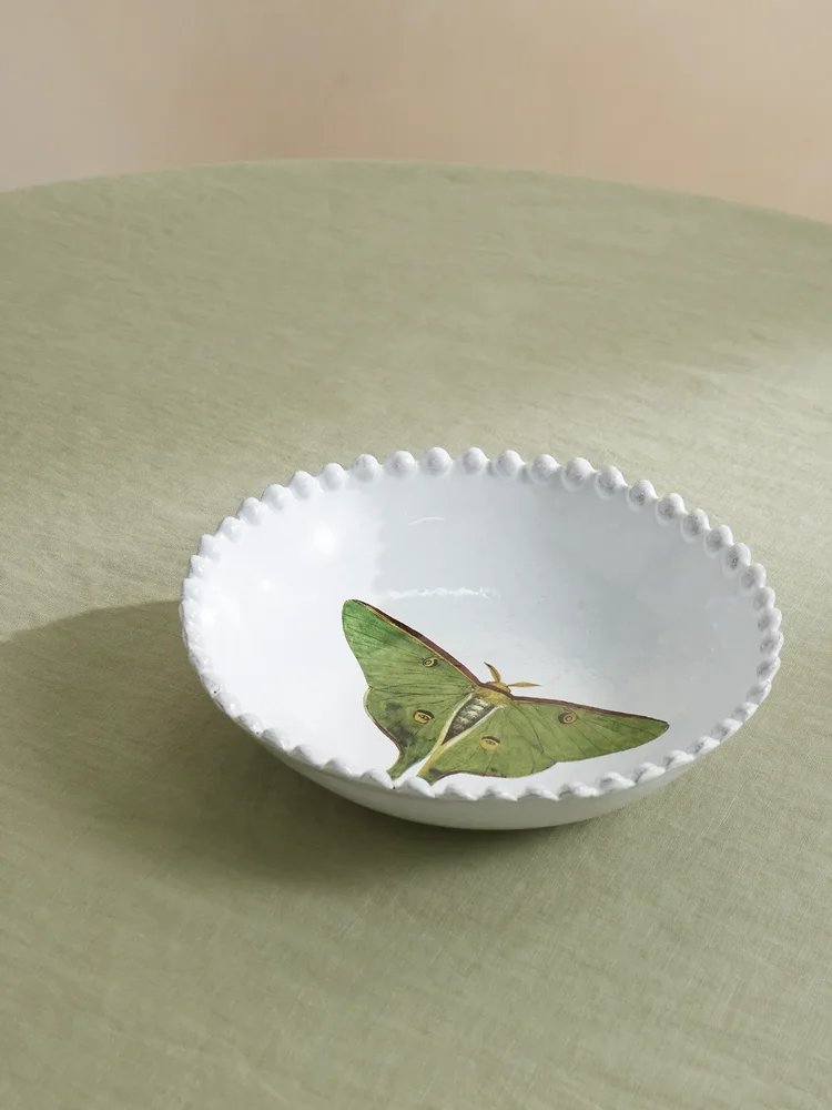 + John Derian printed ceramic soup plate