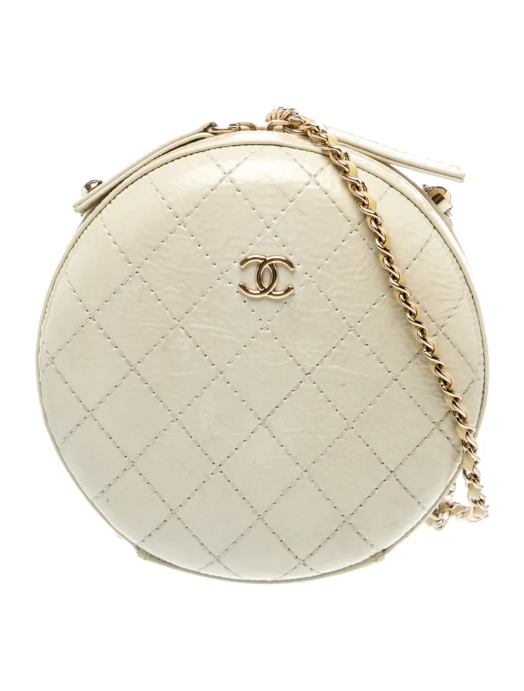 Round Vanity Crossbody Bag