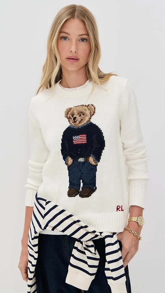 American Flag Bear Sweater