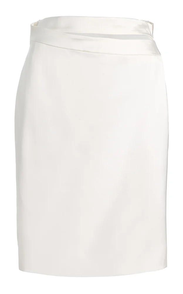 June Silk Midi Skirt