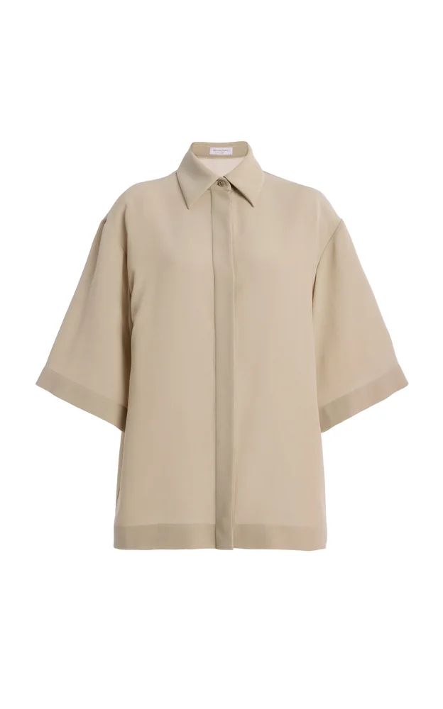 Wool Crepe Shirt