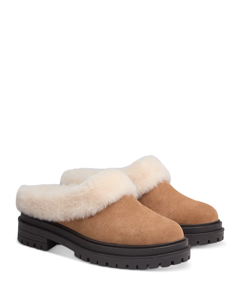 Bedford Shearling Lined Suede Clogs