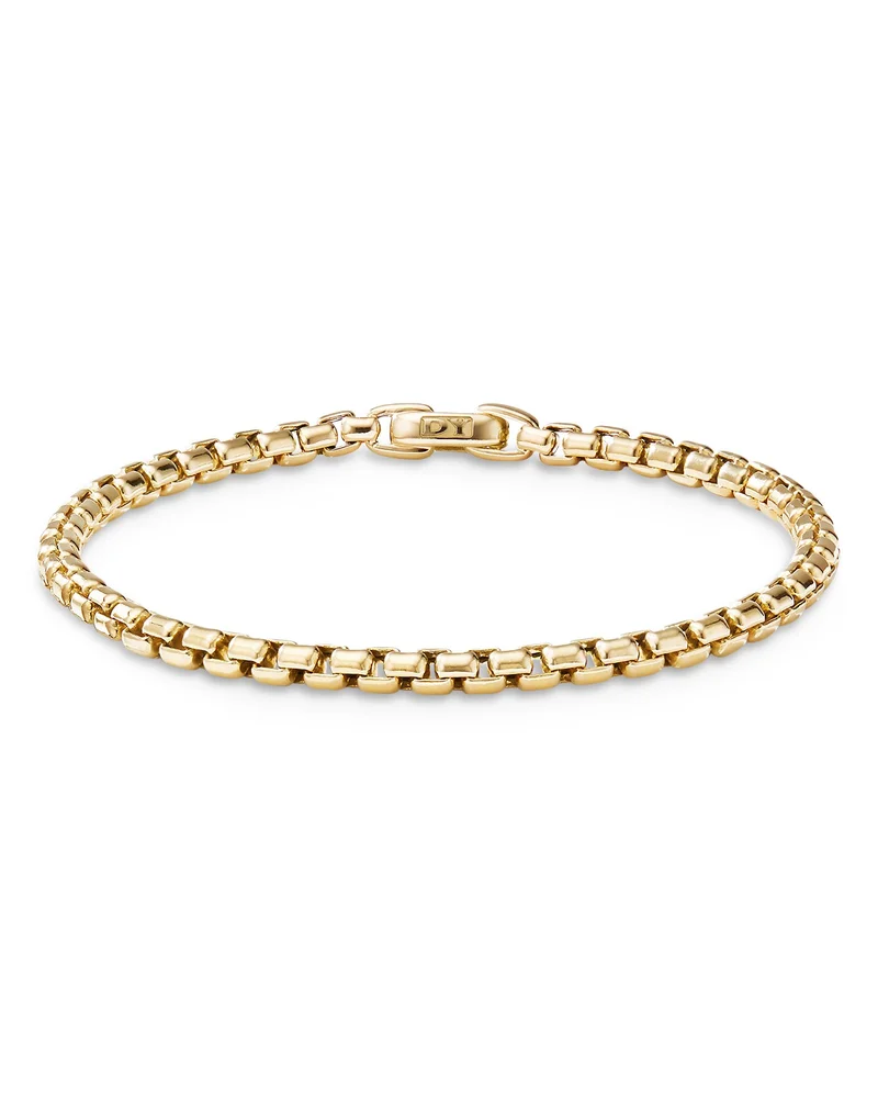 18K Yellow Gold Bel Aire Rounded Box Link Bracelet