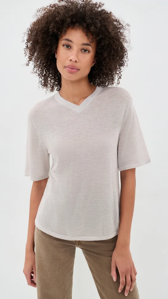 Short Sleeve V Neck Tee