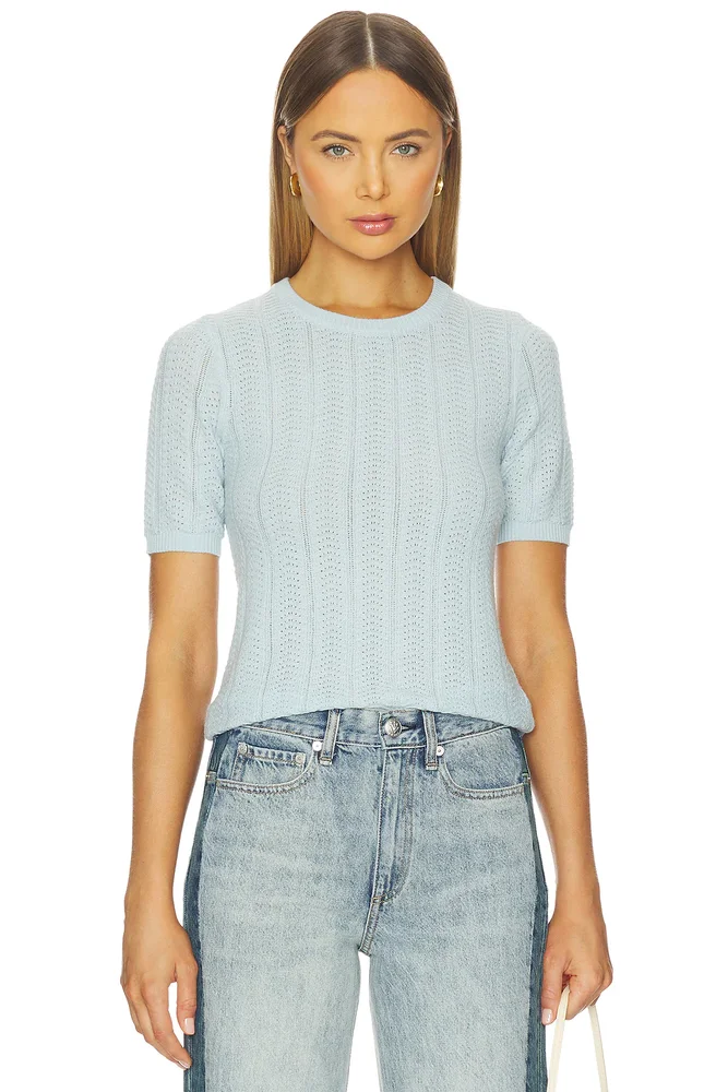 Francesca Merino Short Sleeve Sweater