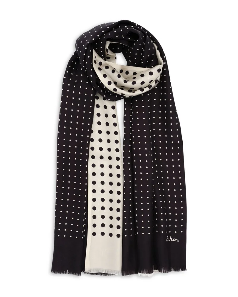 Dot Tubular Silk Scarf