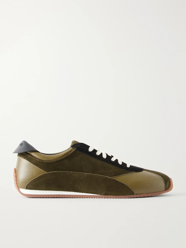 Berenices suede and leather sneakers