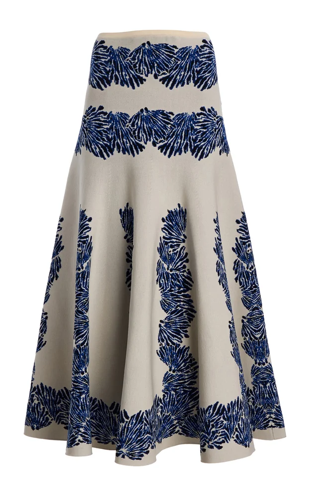 Alessia Knit Jacquard Skirt