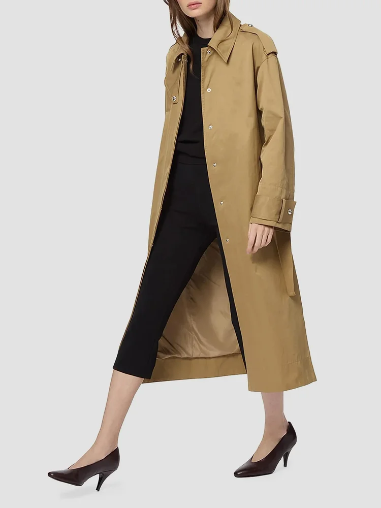 Joan Cotton-Blend Trench Coat