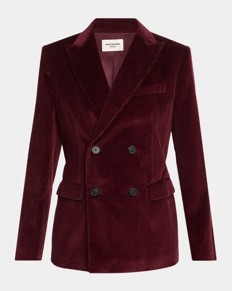 Katanga Double-Breasted Cotton Corduroy Blazer