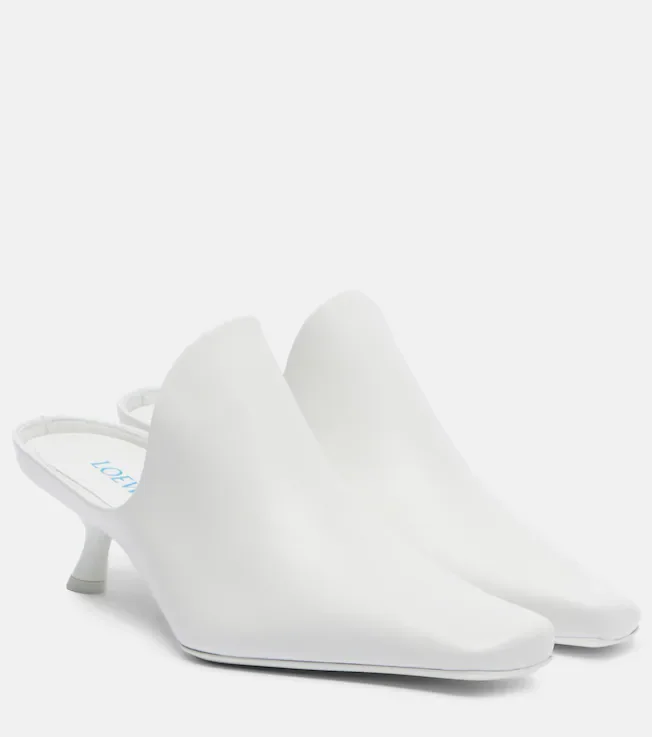 Emily leather mules