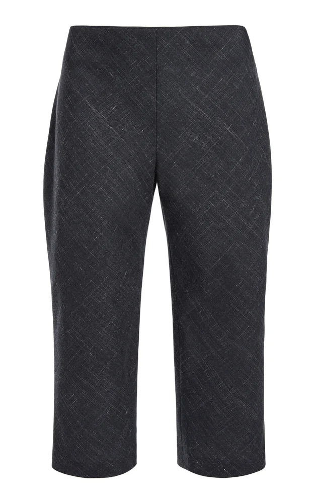 Banyan Wool-Linen Capri Pants