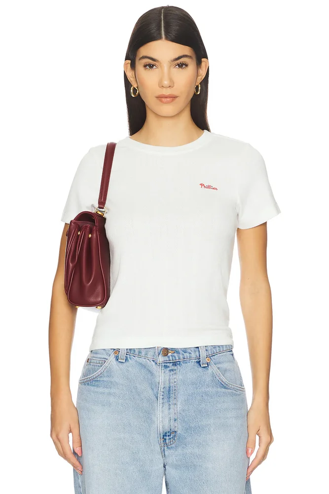 x REVOLVE Phillies Pointelle Baby Tee