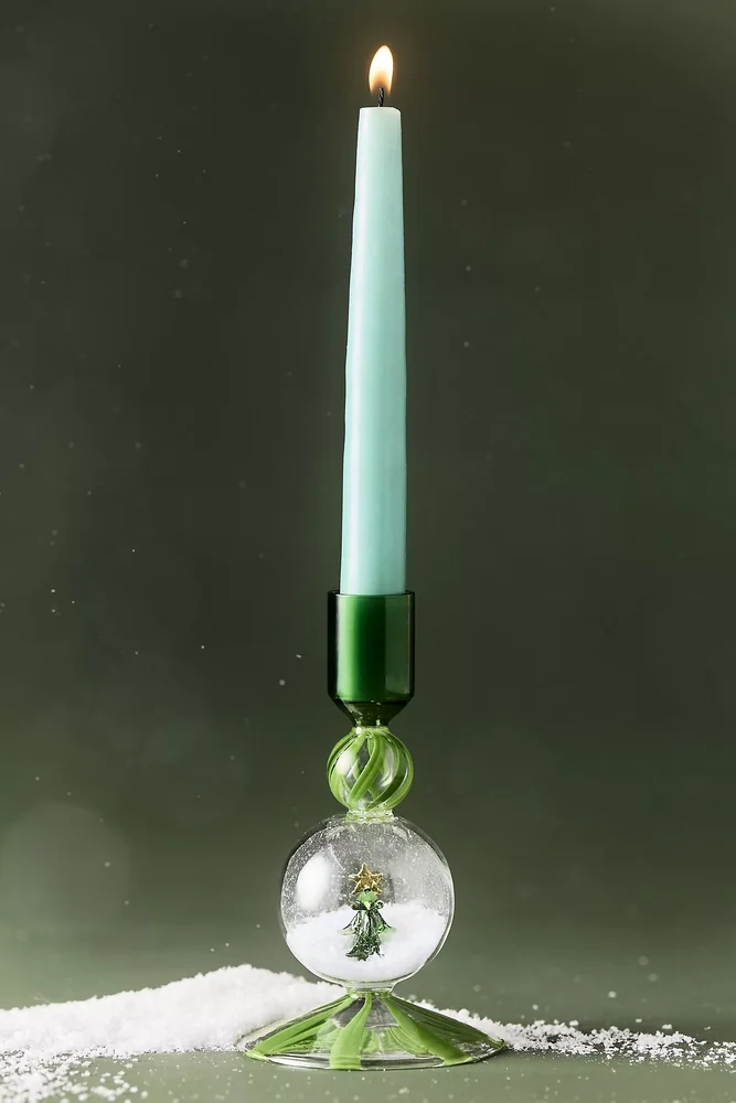 Swirl Glass Candle Holder
