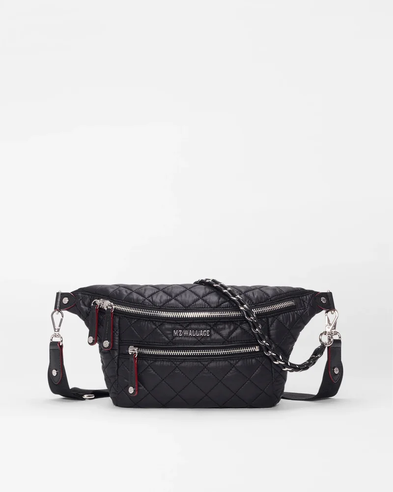 MZ Wallace Black Small Crosby Crossbody Sling