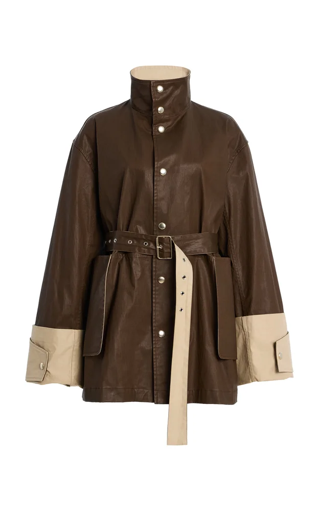 Asha Belted Cotton Coat