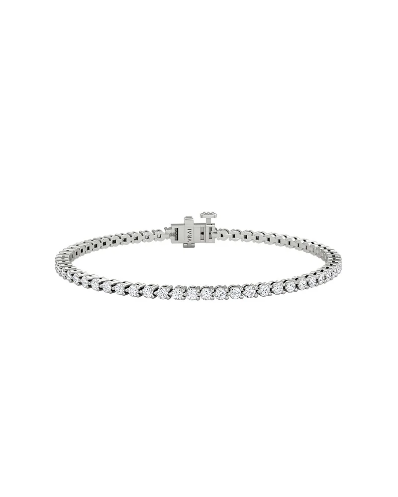 Tennis Bracelet, Petite in 14K Gold, 2.44ctw Round Brilliant Lab Grown Diamonds, 6.5"