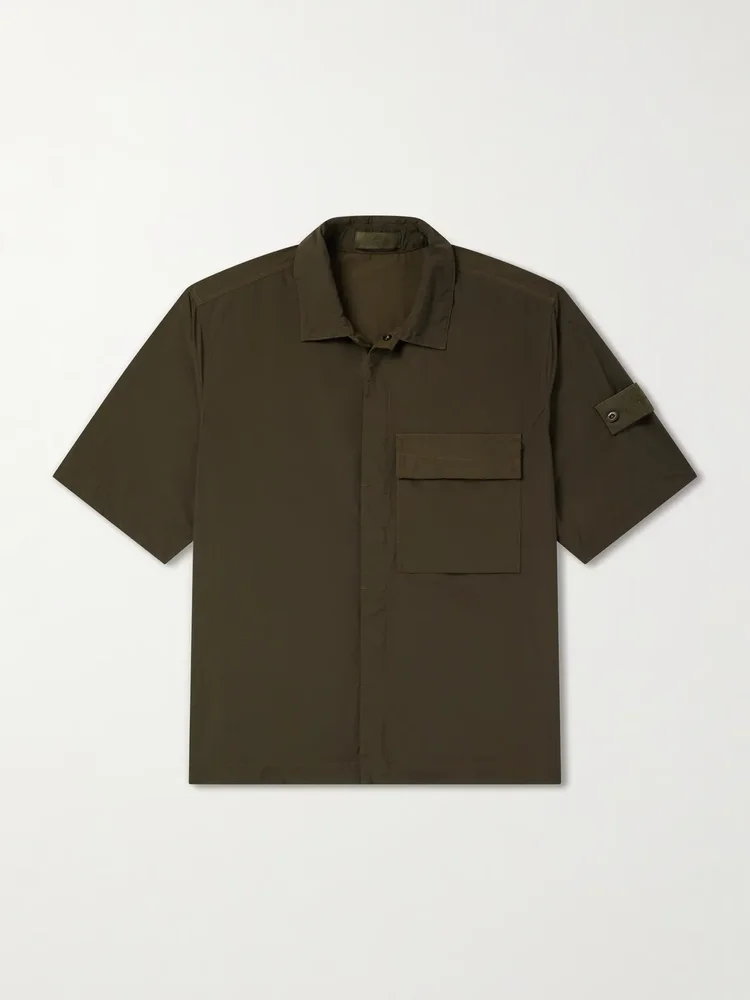 STONE ISLAND GHOST Brushed Nylon Shirt