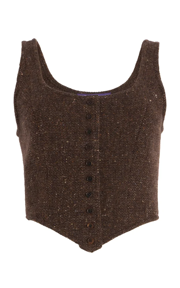 Sherry Tweed Vest