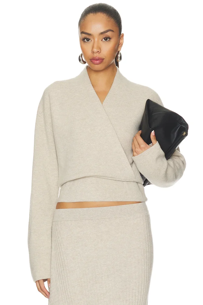 Cashmino Wrap Sweater
