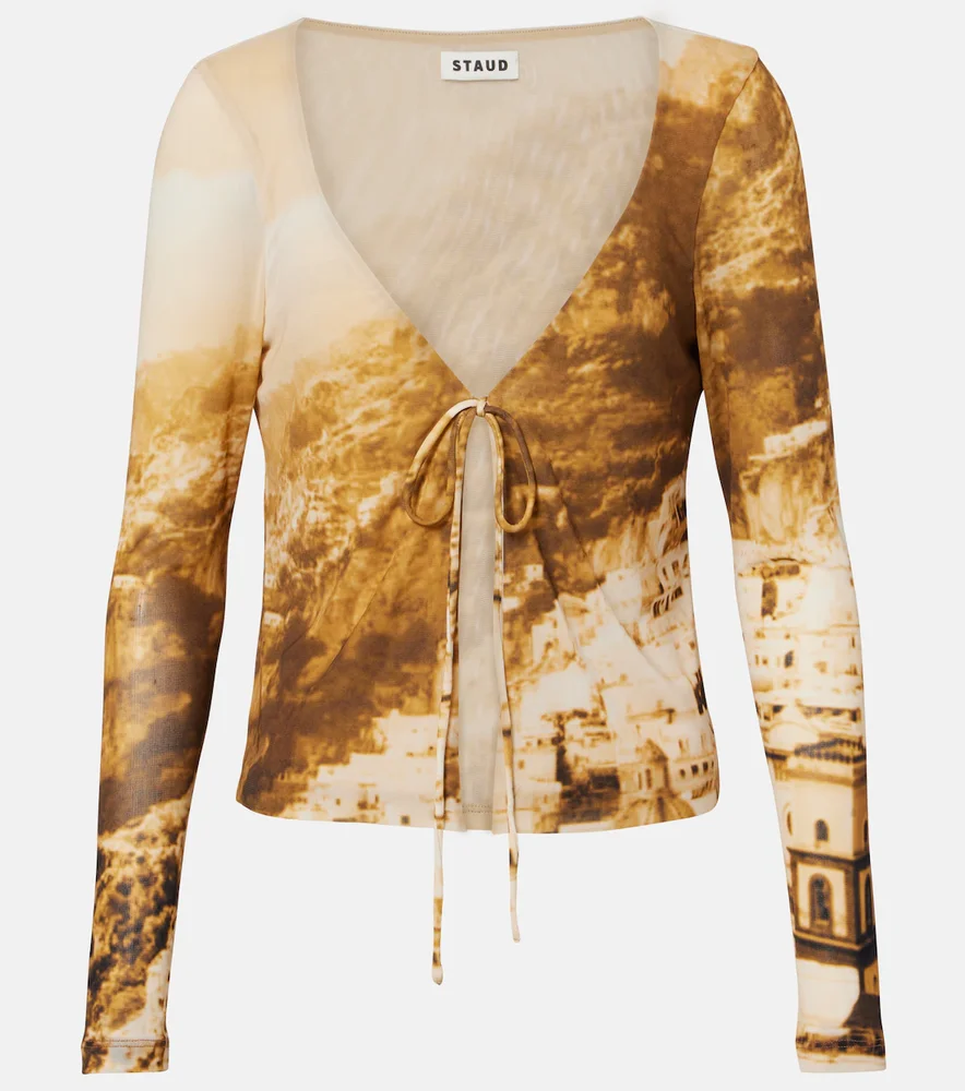 Avani printed mesh top