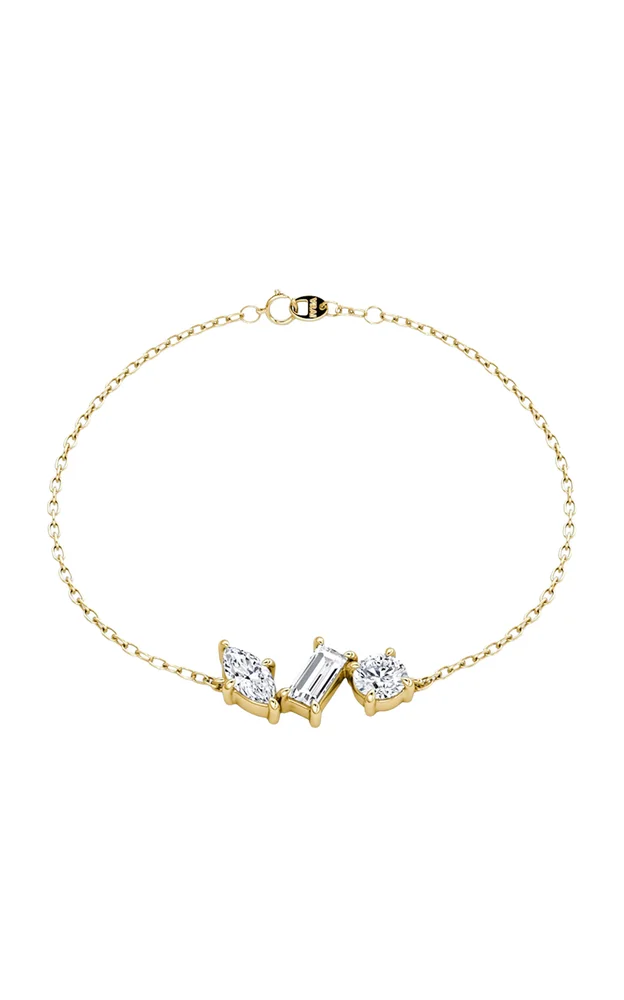 14K Yellow Gold Lab-Grown Diamond Orion Bracelet