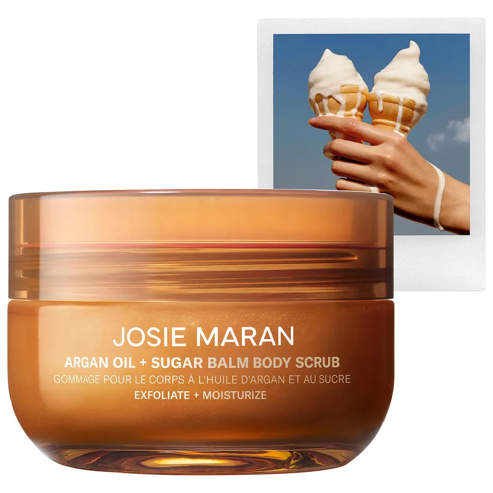 Vanilla Vibezzz - Argan Oil + Sugar Balm Refillable Exfoliating Body Scrub Jar