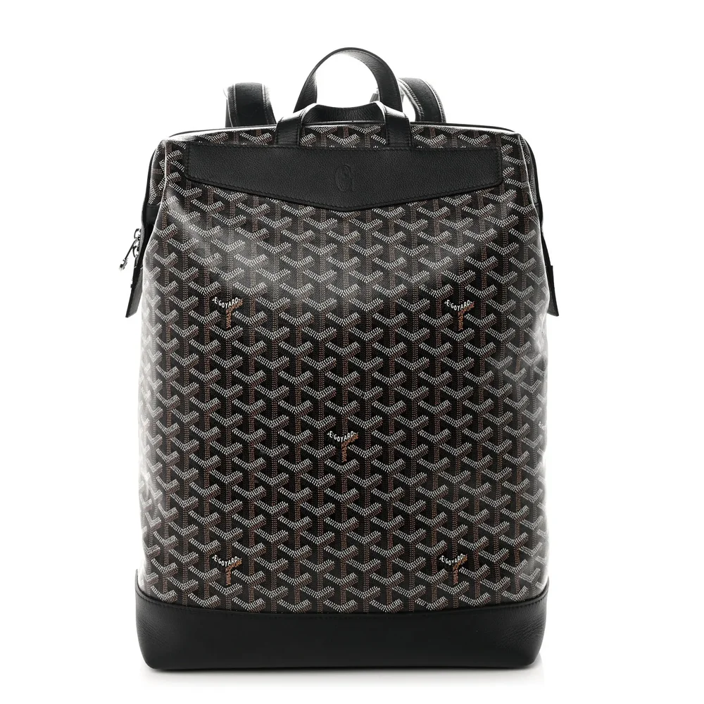 Pre-Owned Goyardine Calfskin Cisalpin Backpack Black