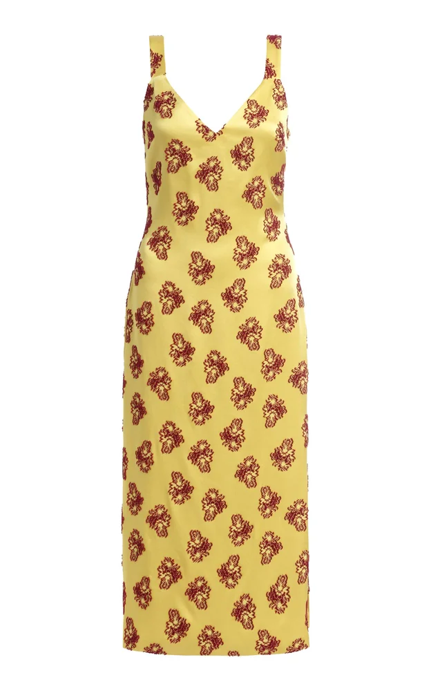 Dancing Queen Citrine Midi Dress