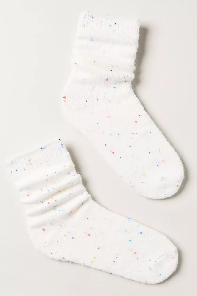 Cozy Confetti Crew Socks