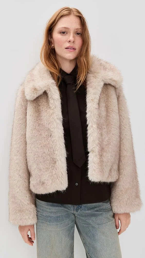 Faux Fur Cropped Jacket