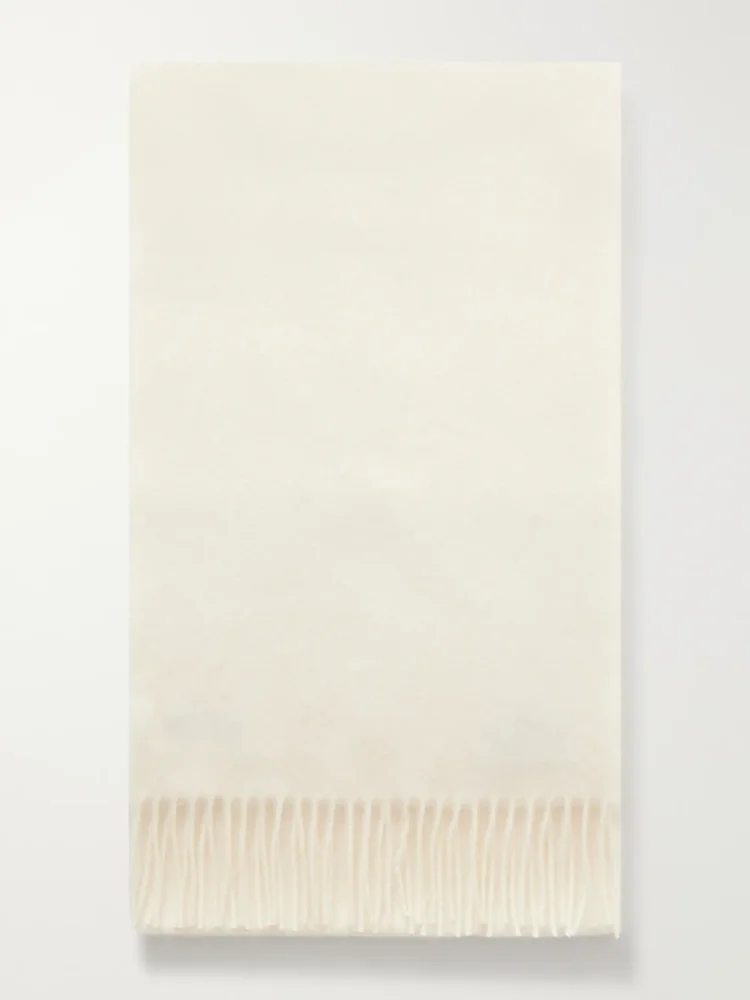 Fringed Cashmere Scarf