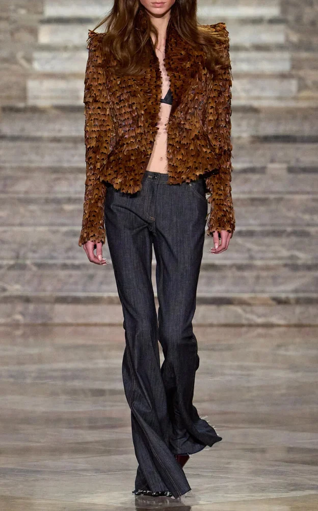 The Children of the Blood and Bone Exclusive Feather-Embellished Blazer