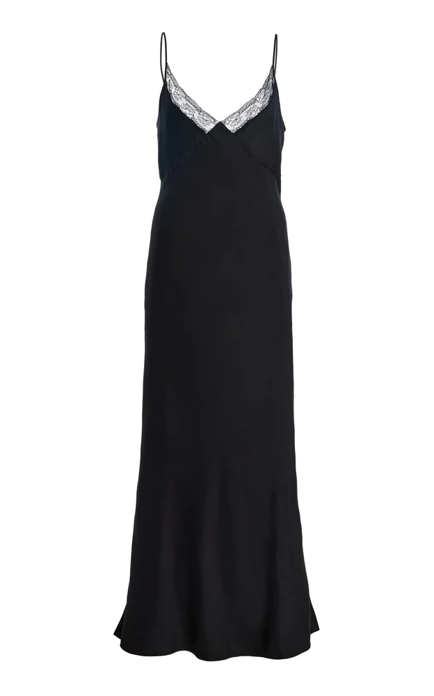 Barina Silk Twill Maxi Dress