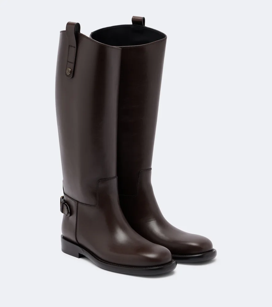 Cavalier leather knee-high boots