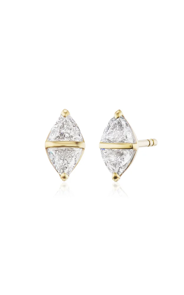 Tilly 18K Yellow Gold Diamond Earrings