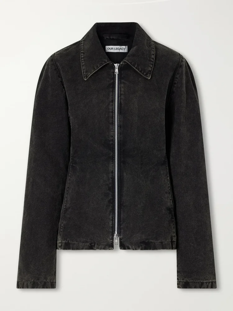 Cinched denim jacket