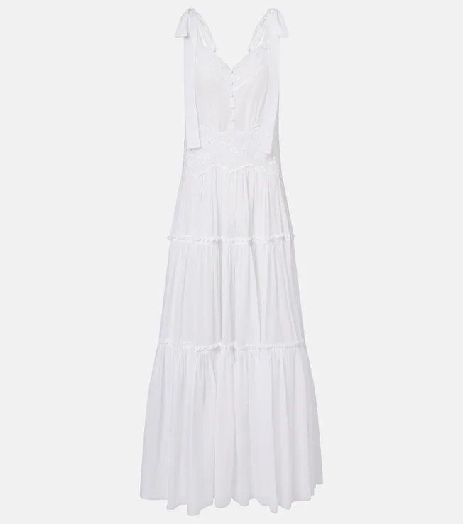 Cotton voile maxi dress
