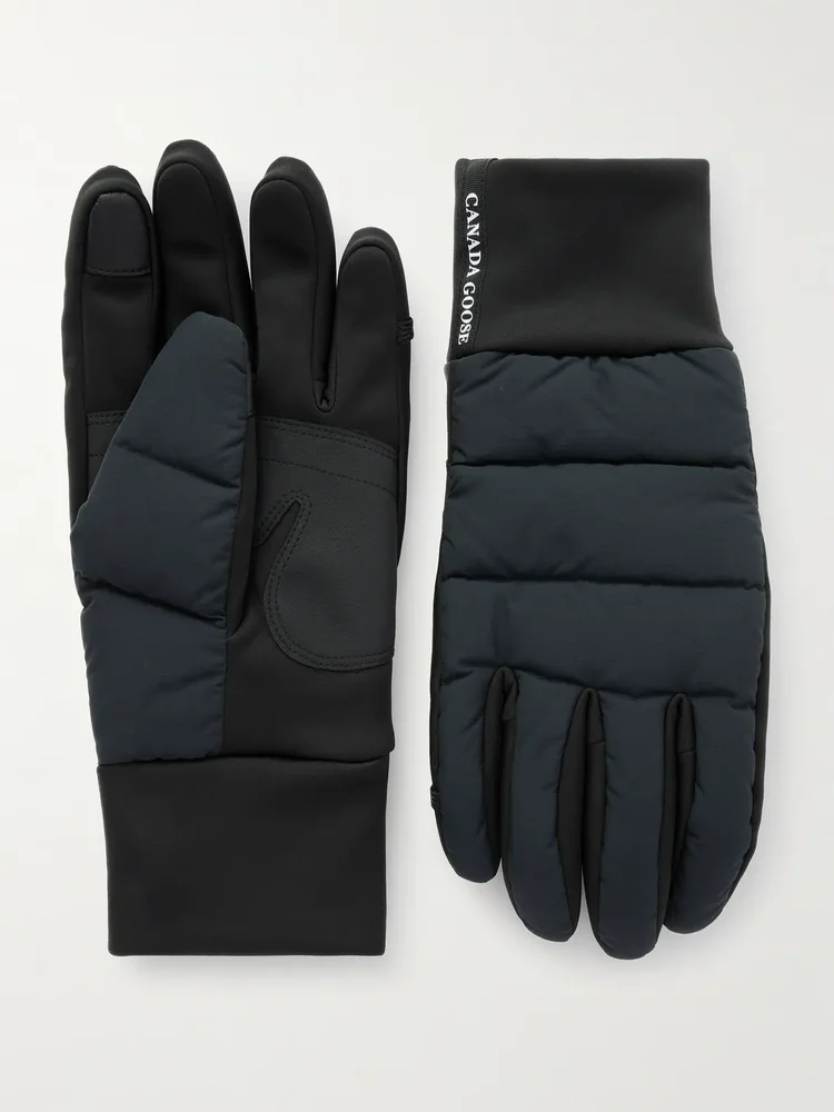 Quilted Shell Down Gloves