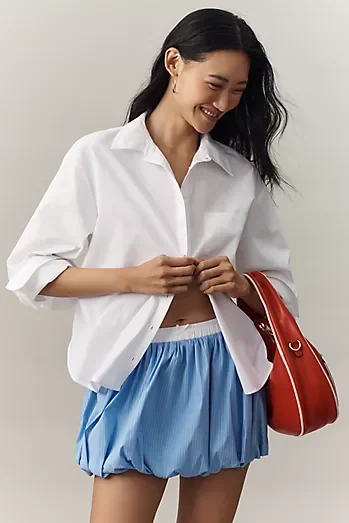 Maeve Shrunken Bennet Buttondown Shirt