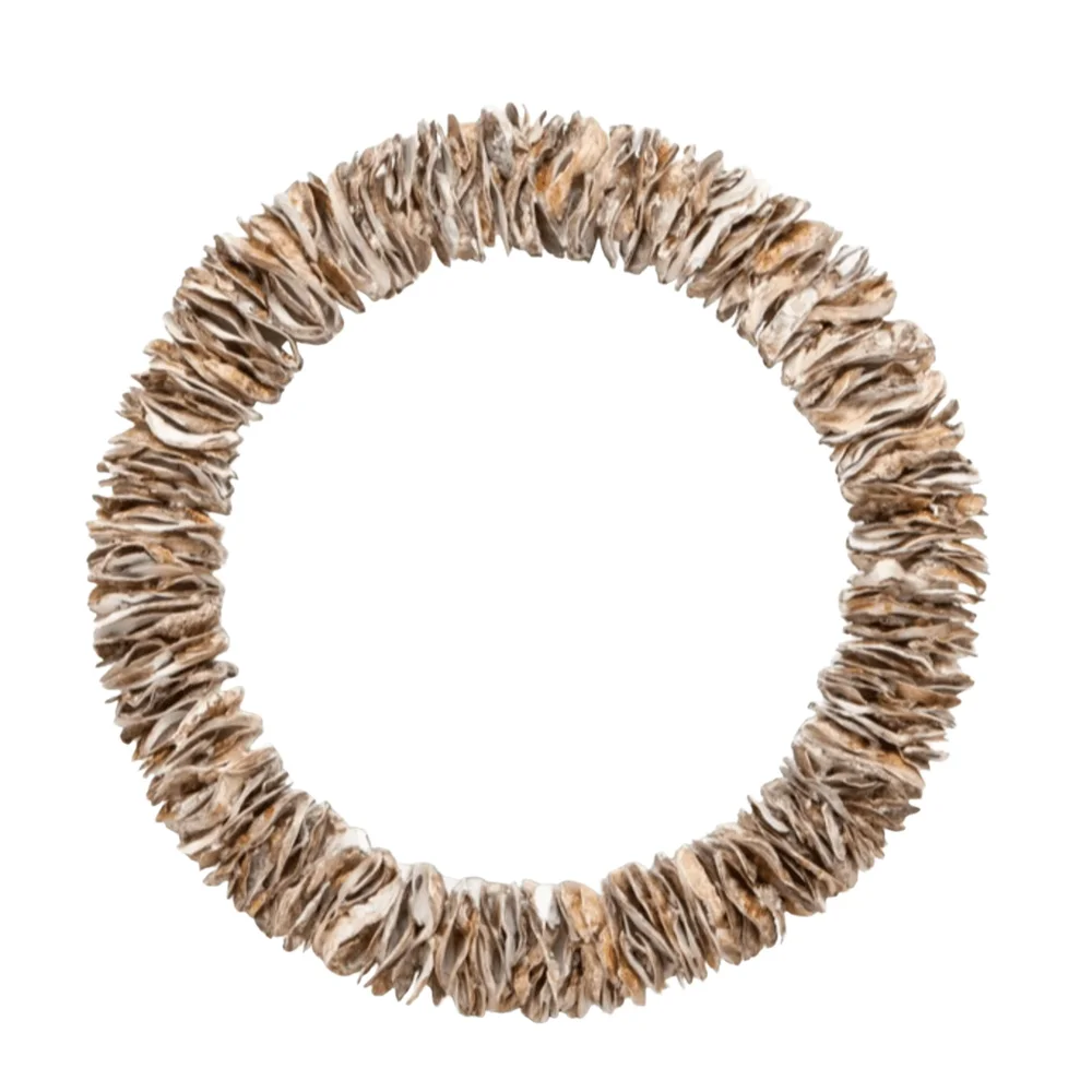 Bedford Round Oyster Shell Mirror